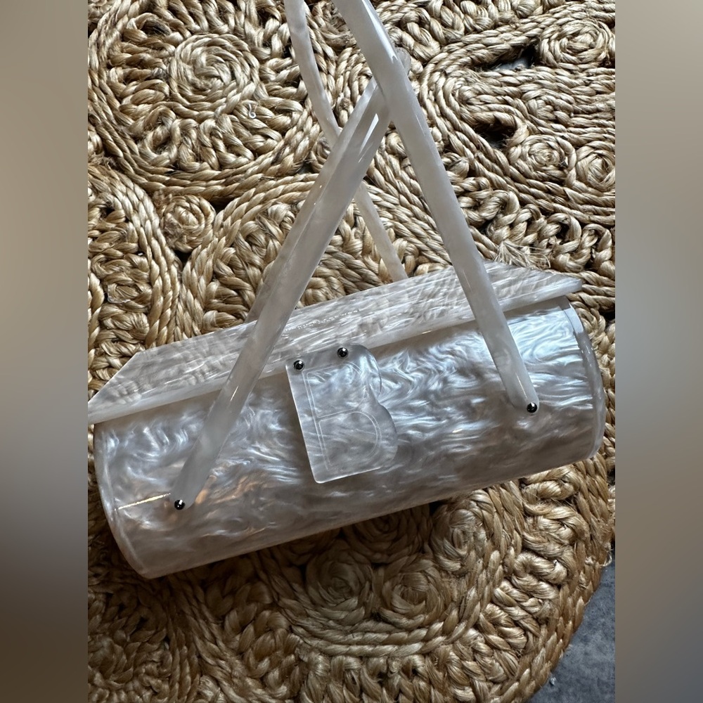 Brandon Blackwood pearl acrylic basket bag. Sold out. Limited editionNever worn.